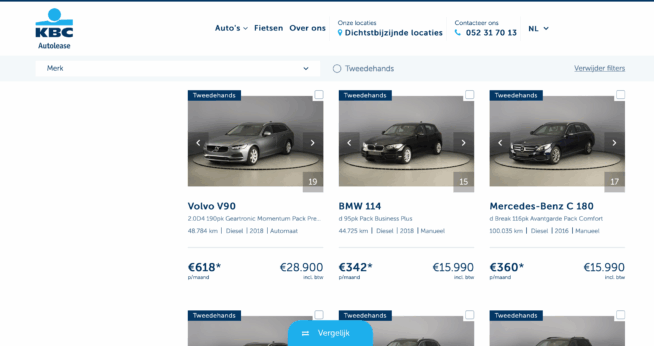 kbc plateforme 2e main