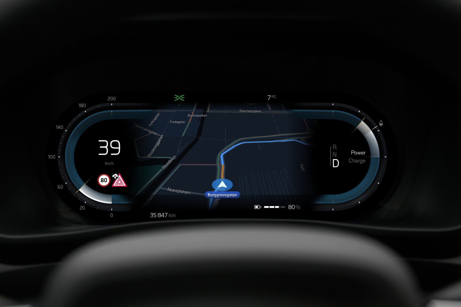 Volvo Accident Ahead Alert