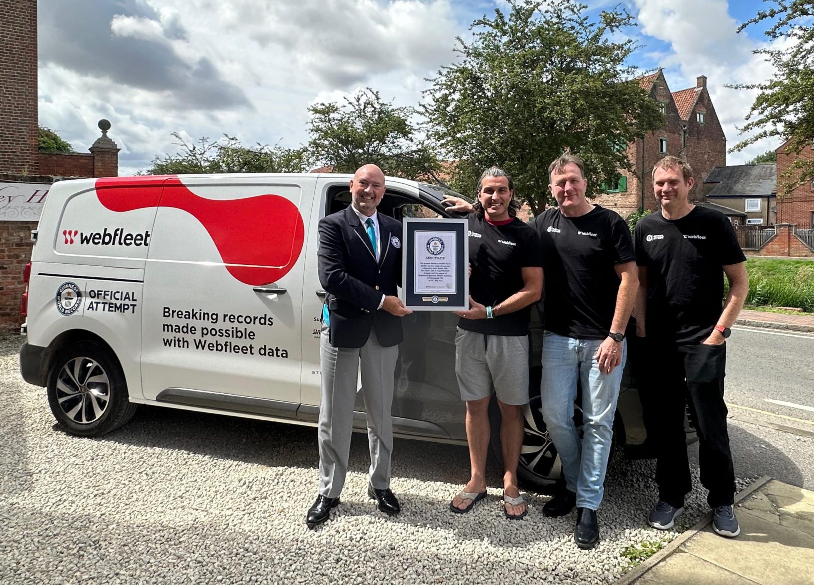 webfleet record EV LCV
