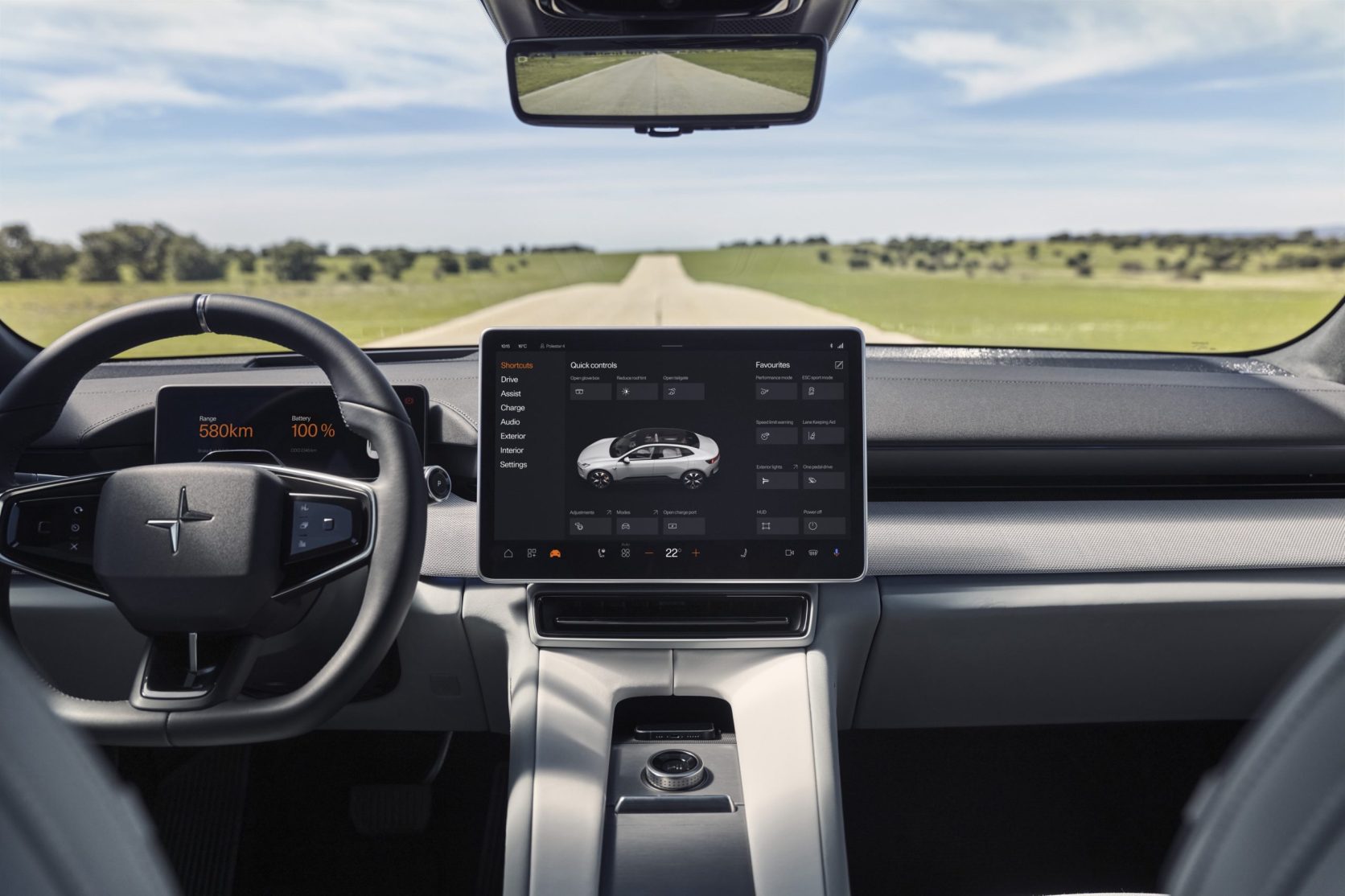 Polestar 4 - Madrid - Snow, Mist Tailored Knit, Performance Pack (26)