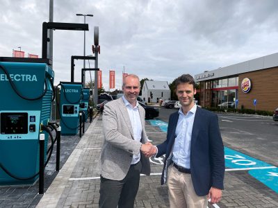 Electra wil minstens 20 snellaadstations openen bij Burger King restaurants
