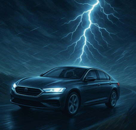 voiture orage 2