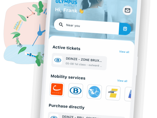 Olympus-app homescreen
