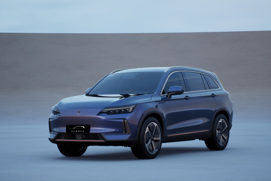 SKYWORTH_Front 45° of black blue